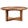 vidaXL Mesa de centro madera maciza de acacia 80x35 cm