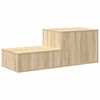 vidaXL Armario de almacenamiento 2 pcs Roble Sonoma 118 x 41 x 40 cm