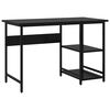 vidaXL Escritorio para ordenador de MDF y metal negro 105x50x72 cm