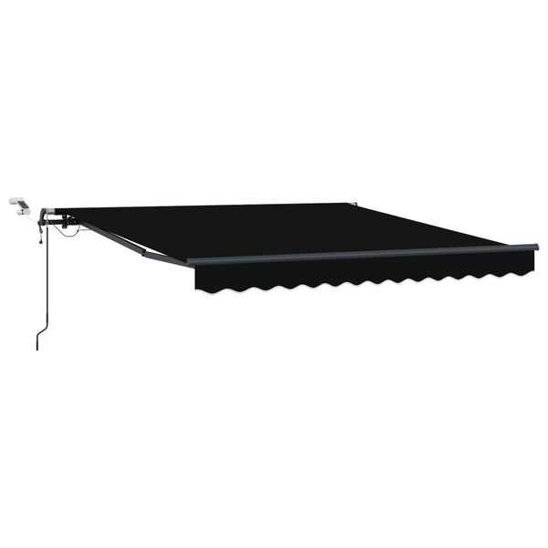 vidaXL Tela de toldo con Negro 300 x 250 cm Poli&eacute;ster