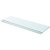 vidaXL Estantes 2 unidades panel de vidrio transparente 90x25 cm
