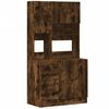 vidaXL Mueble de cocina madera ingenier&iacute;a roble ahumado 95x50x180 cm
