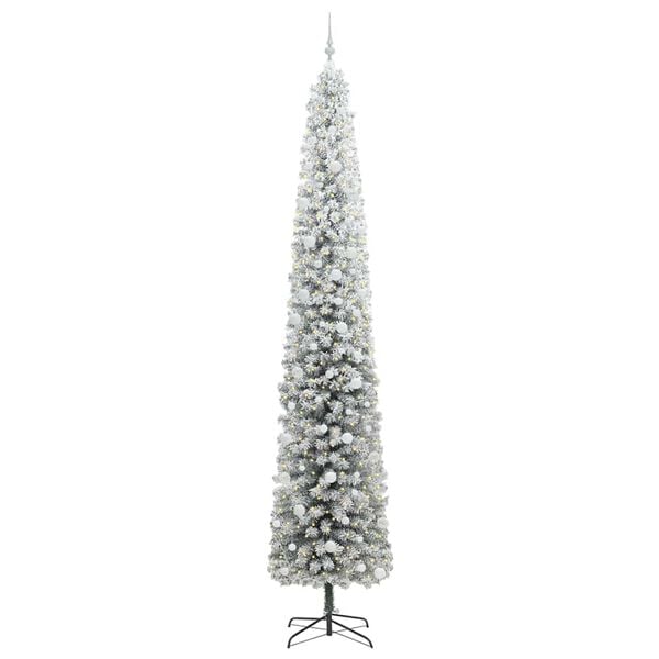 vidaXL Árbol de Navidad artificial Verde 270 cm PVC, Acero y Plástico
