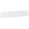 vidaXL Cesta gaviones con cubierta hierro galvanizado 1200x100x200 cm