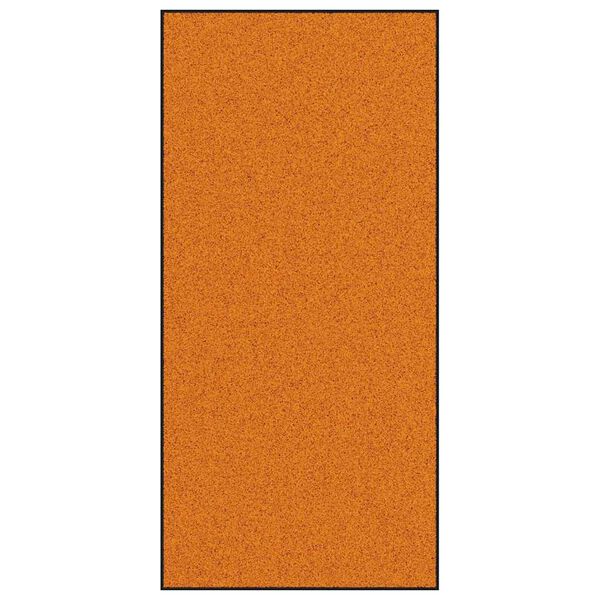 vidaXL Felpudo Otro Naranja y Negro 120 x 250 cm Poliamida y PVC