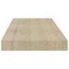 vidaXL Estante flotante de pared 4 uds MDF roble 60x23,5x3,8 cm