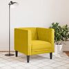 vidaXL Sill&oacute;n Chesterfield de terciopelo amarillo