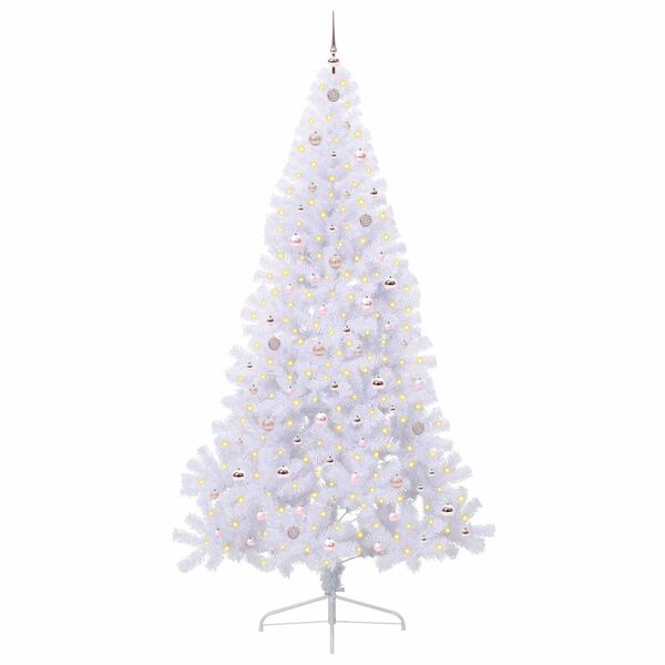 vidaXL &Aacute;rbol de Navidad artificial con 300 LED 240 cm PVC y Acero