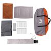vidaXL Tienda familiar tipi para 8 personas impermeable gris naranja
