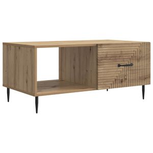 vidaXL Mesa de Caf&eacute; Roble Artesanal 90 x 50 x 40 cm