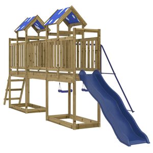 vidaXL Parque infantil de exterior madera de pino impregnada