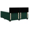vidaXL Cama box spring con colch&oacute;n terciopelo verde oscuro 200x200 cm
