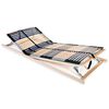 vidaXL Somier de l&aacute;minas sin colch&oacute;n con 42 listones 7 zonas 80x200 cm