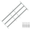 vidaXL Reja de seguridad ajustable ventana con 3 barras 700-1050 mm