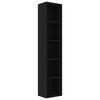 vidaXL Estanter&iacute;a madera contrachapada negro 40x30x189 cm