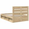 vidaXL Estructura de cama Sonoma 120 x 200 cm Madera de pino macizo