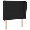 vidaXL Cabecero con orejas de cuero sint&eacute;tico negro 103x23x118/128cm