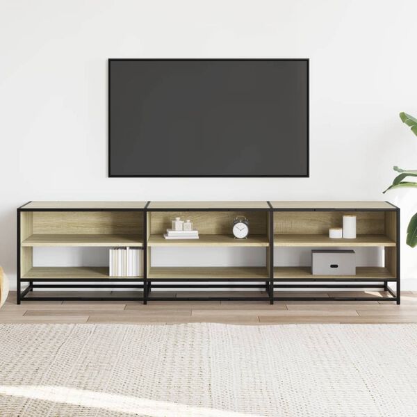 vidaXL Mueble para TV madera de ingenier&iacute;a roble Sonoma 180x40x46 cm