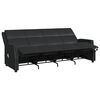 vidaXL Sill&oacute;n reclinable de masaje de 4 plazas cuero sint&eacute;tico negro