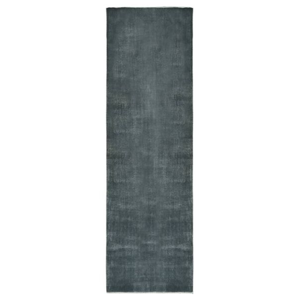 vidaXL Alfombra de pasillo lavable plegable gris poli&eacute;ster 60x300 cm