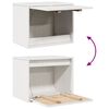 vidaXL Armario de pared madera maciza de pino blanco 45x30x35 cm