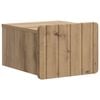 vidaXL Mesita de Noche de Pared Roble artisan 33 x 34,5 x 24 cm