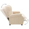 vidaXL Sof&aacute; reclinable de 2 plazas de tela crema