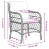 vidaXL Conjunto de Comedor de Jard&iacute;n 9 pcs Gris rat&aacute;n sint&eacute;tico