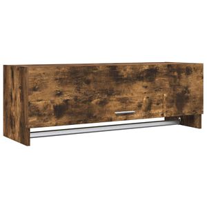 vidaXL Armario madera contrachapada color roble ahumado 100x32,5x35 cm