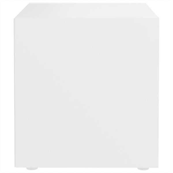vidaXL Mueble para TV madera contrachapada blanco 37x35x37 cm