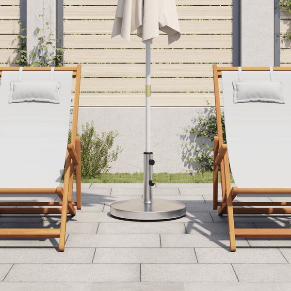 vidaXL Base de sombrilla redonda para palos de Ø32/38/48 mm 25 kg