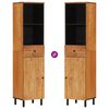vidaXL Mueble de ba&ntilde;o madera maciza de acacia 38x33x160 cm