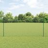 vidaXL Valla con Poste Verde 1,4 x 50 m Acero y PVC