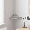 vidaXL Estante de esquina de pared MDF gris hormig&oacute;n 35x35x3,8 cm