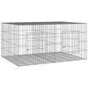 vidaXL Jaula para conejos 2 paneles hierro galvanizado 110x79x54 cm