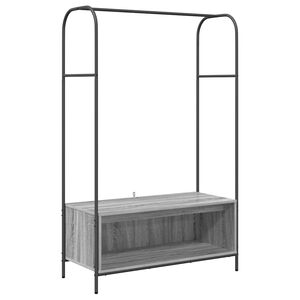 vidaXL Perchero para ropa Gris 100 x 44 x 160 cm Madera de ingenier&iacute;a