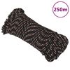 vidaXL Cuerda de trabajo polipropileno negro 3 mm 250 m