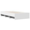 vidaXL Estructura de cama madera de ingeniería blanca 75x190 cm