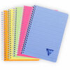Clairefontaine Cuadernos con espiral Linicolor A5 90 hojas rayado 5uds