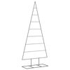 vidaXL &Aacute;rbol de Navidad para decoraci&oacute;n metal negro 180 cm