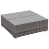 vidaXL Set de muebles de jard&iacute;n 7 pzas y cojines rat&aacute;n sint&eacute;tico gris
