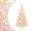 vidaXL &Aacute;rbol Navidad artificial puntas iridiscentes PVC blanco 240 cm