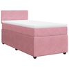 vidaXL Cama box spring con colch&oacute;n terciopelo rosa 90x190 cm