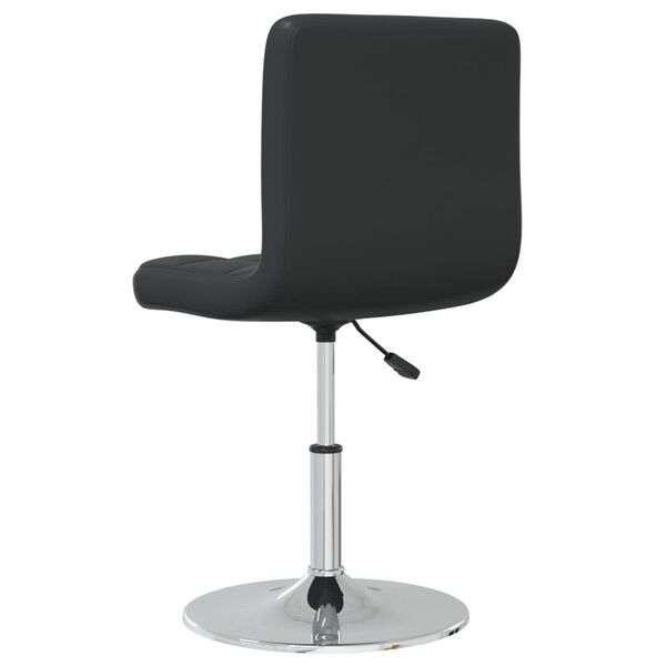 vidaXL Silla de comedor cuero sintético negra