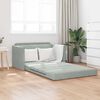 vidaXL Sofá cama Gris Claro 124 x 204 x 61 cm Terciopelo
