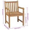 vidaXL Sillas de jard&iacute;n 4 uds madera maciza de teca con cojines beige