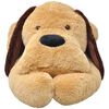 vidaXL Perro de peluche marrón 120 cm