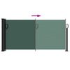 vidaXL Toldo lateral retr&aacute;ctil verde oscuro 100x300 cm