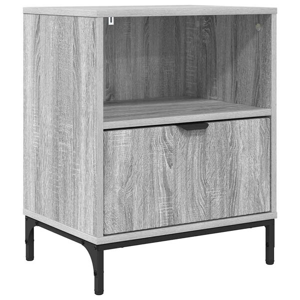 vidaXL con caj&oacute;n Gris sonoma 49 x 36 x 61 cm Madera contrachapada
