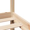vidaXL Estructura de cama con cabecero madera maciza pino 120x200 cm
